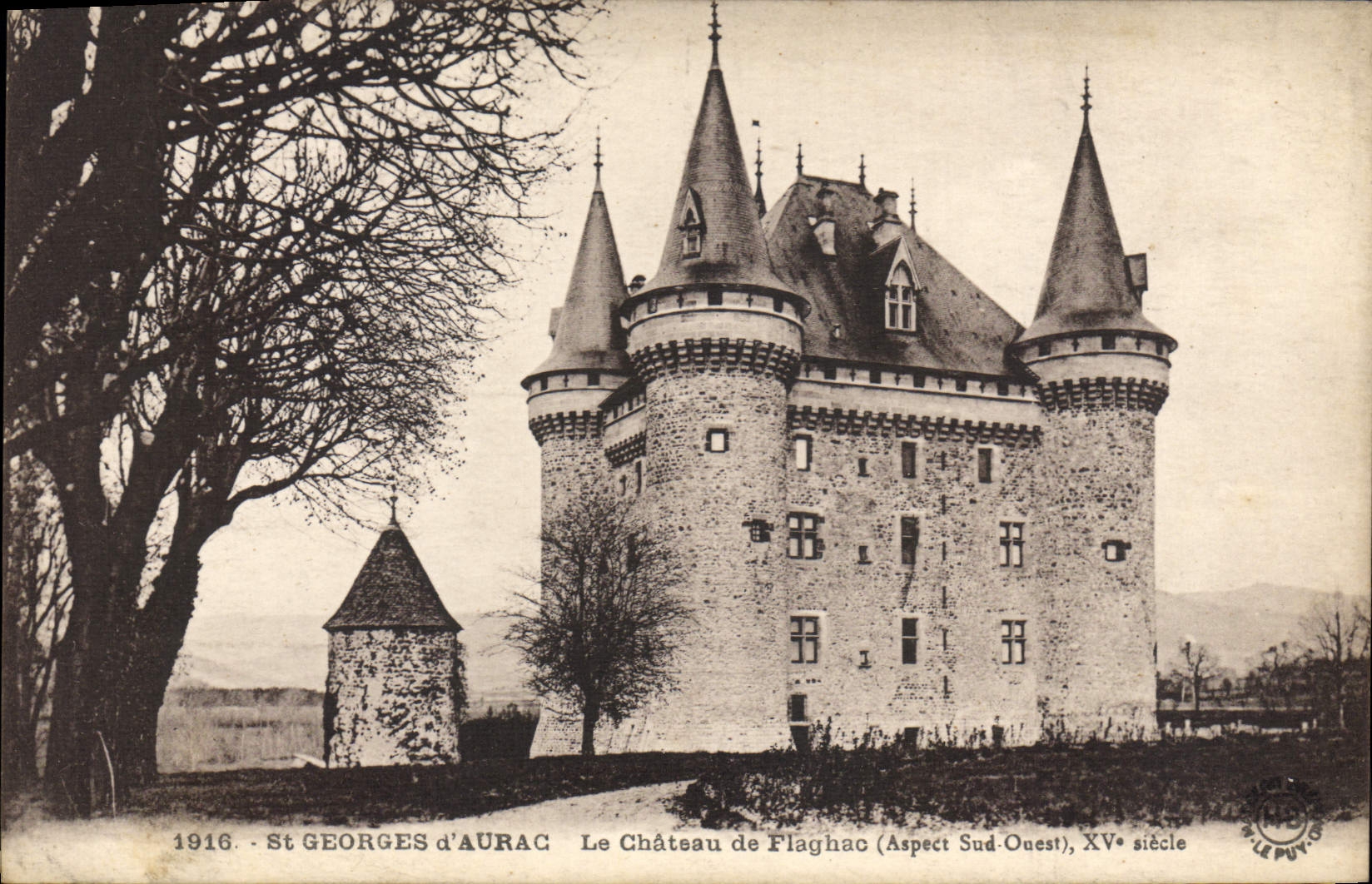 CPA St Georges d'Aurac Le Chateau de Flaghac