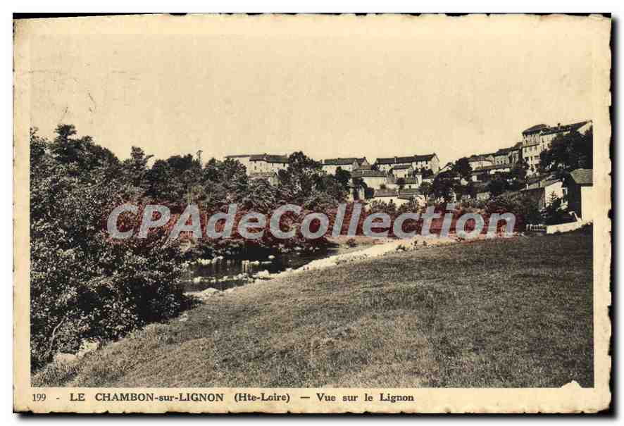 CPA Le Chambon sur Lignon Vue sur le Lignon