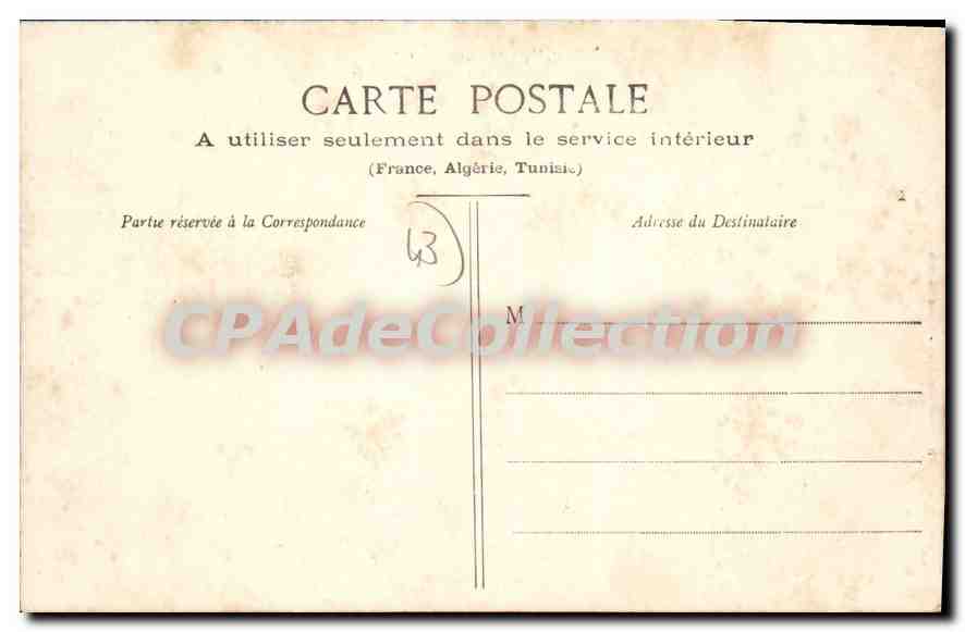 Le Velay Pittoresque - 1557 - Ruines du Château de Domeyrat, près Paulhaguet — Verso