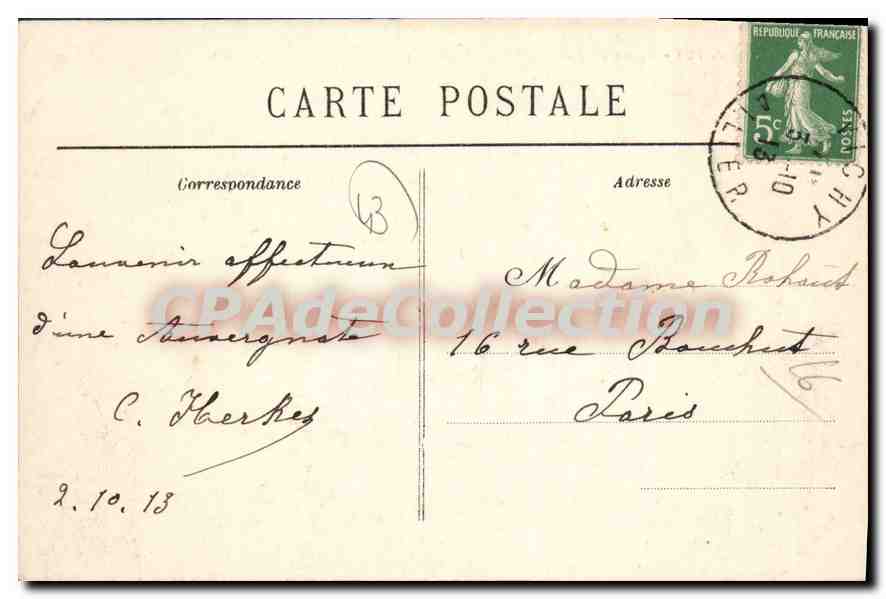 CPA Environs du Puy Eglise de Saint Remy pres Loudes — Rückseite