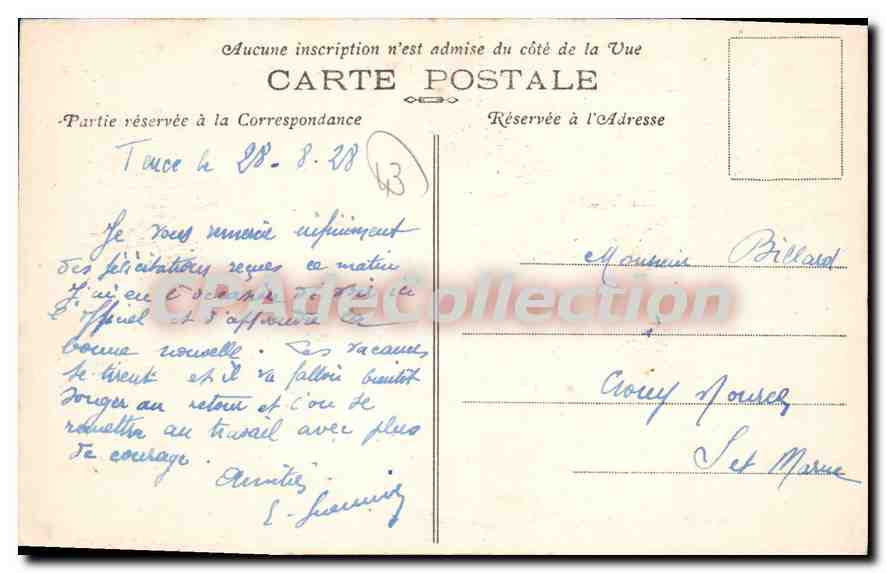 CPA Tence Le Lignon a la Valette — Rückseite