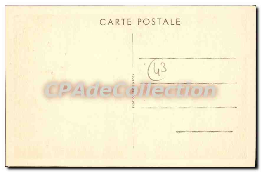 Le Puy (Hte-Loire) — Une Dentellière — Phot. Combet & Macon, n°104 — Verso