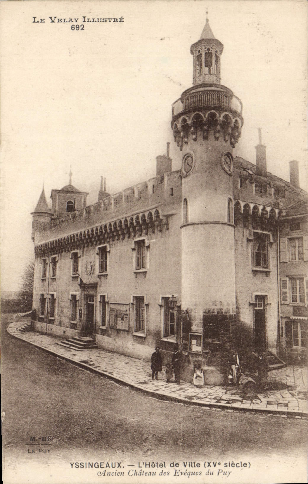 CPA Yssingeaux L'Hotel de Ville Ancien Chateau des Evêques du Puy
