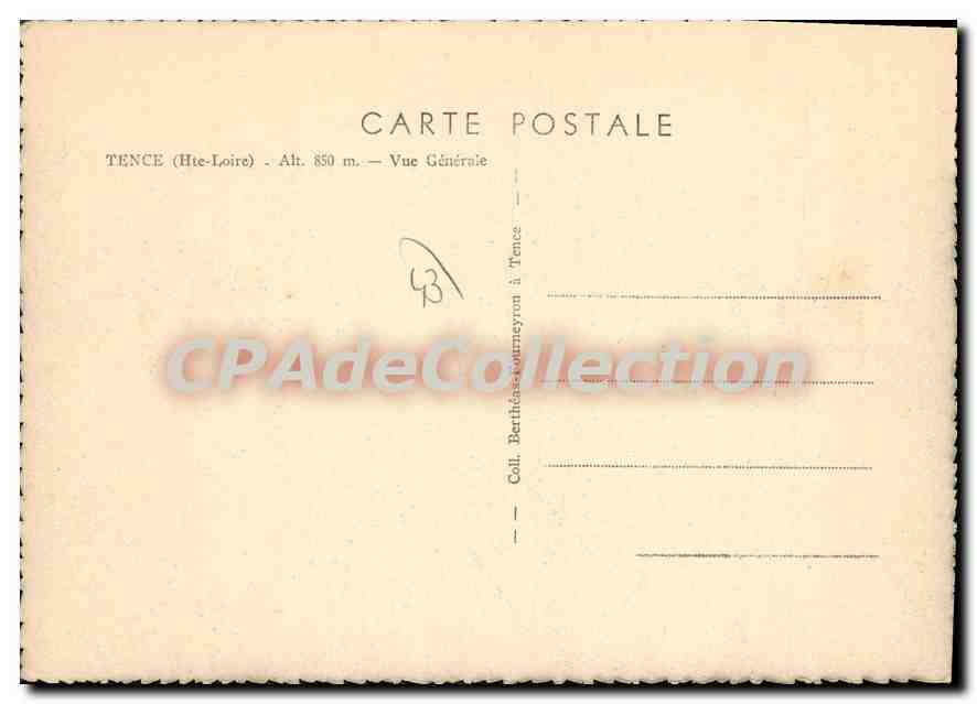 CPSM Tence Vue Generale — Back
