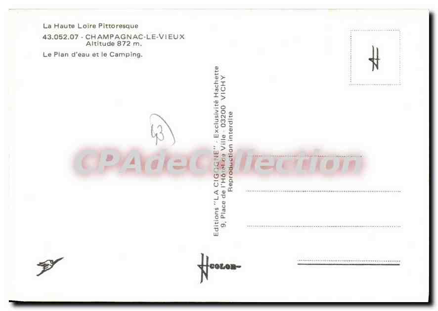 Lac de la Cigogne — Plan d'eau et camping — Éditions 'LA CIGOGNE', Vichy — Reverso