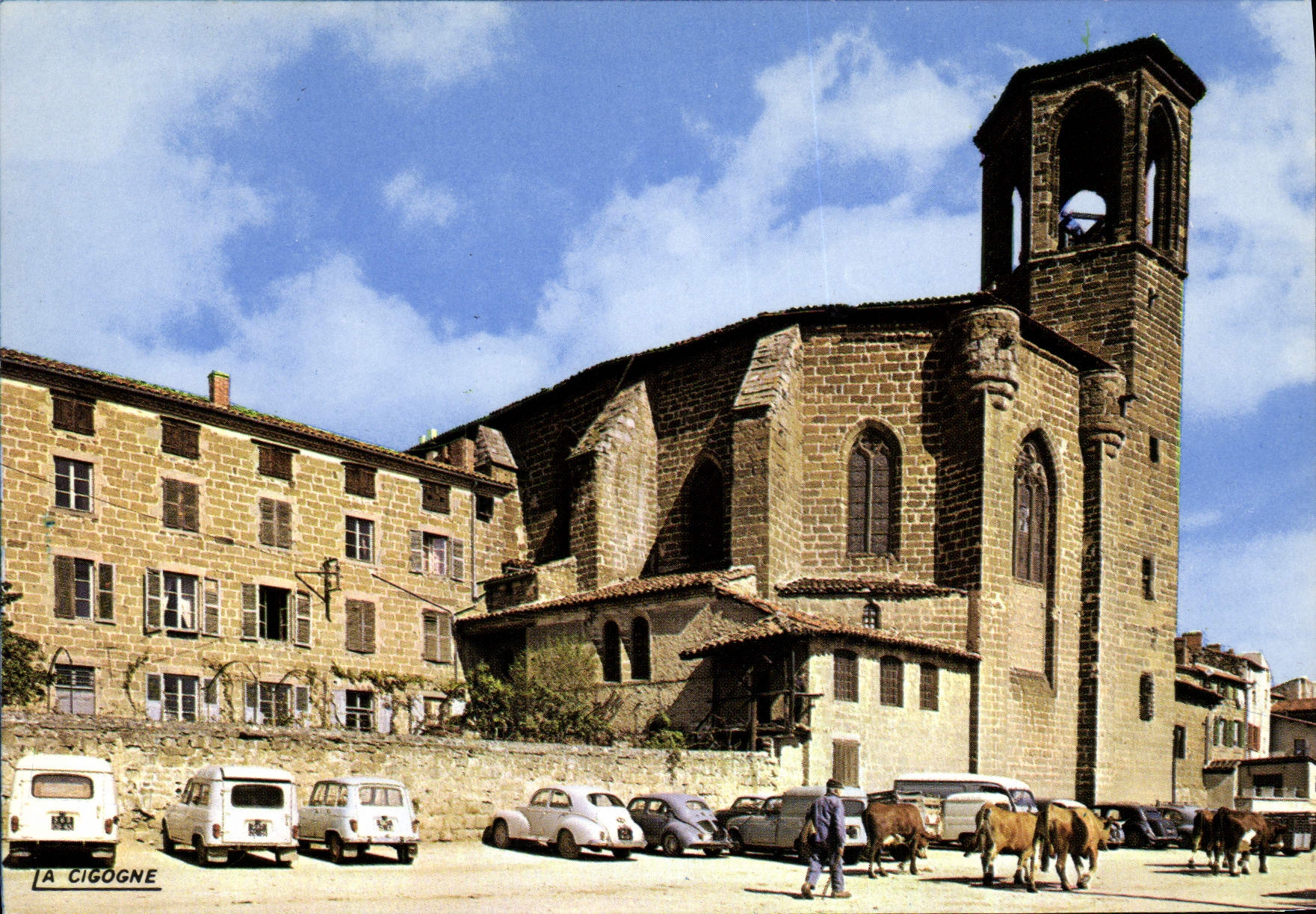 CPSM La Haute Loire touristique Langeac L'Eglise