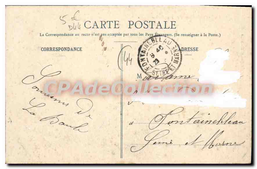 CPA La Baule Un jour de Tempete sur l'Ocean — Rückseite