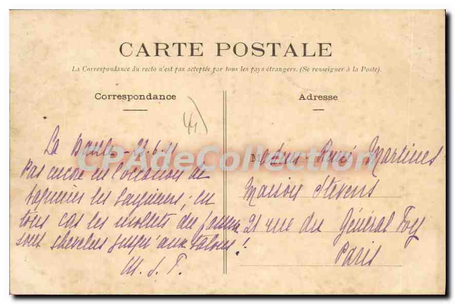 La Baule (L.-Int.) - Sur la Côte - Retour de Pêche — Phototypie Vassellier, Nantes, n° 1139 — Reverso
