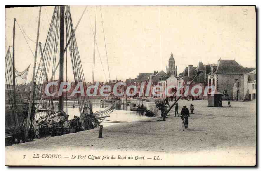 CPA Le Croisic Le Port Ciguet pris du Bout du Quai