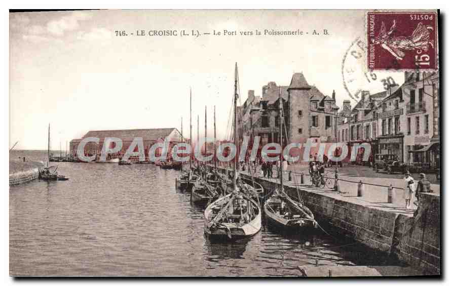 CPA Le Croisic Le Port vers la Poissonnerie