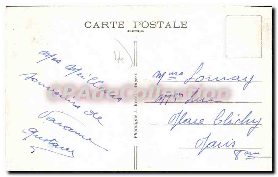 CPA Le Croisic Le Port vers la Poissonnerie — Rückseite
