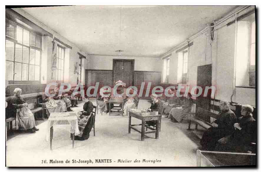 CPA Maison de St Joseph Nantes Atelier des Aveugles