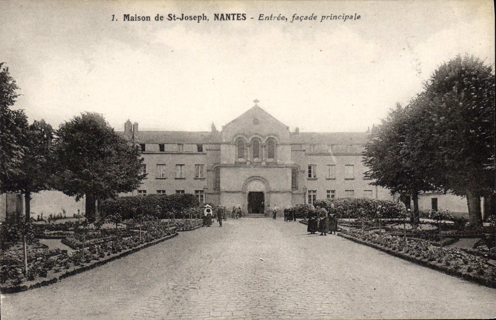 CPA Maison de St Joseph Nantes Entree Façade Principale
