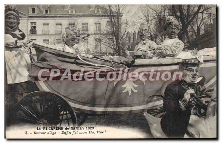 CPA La mi Careme de Nantes 1929 Retour d'age Enfin j'ai mon ha Hue