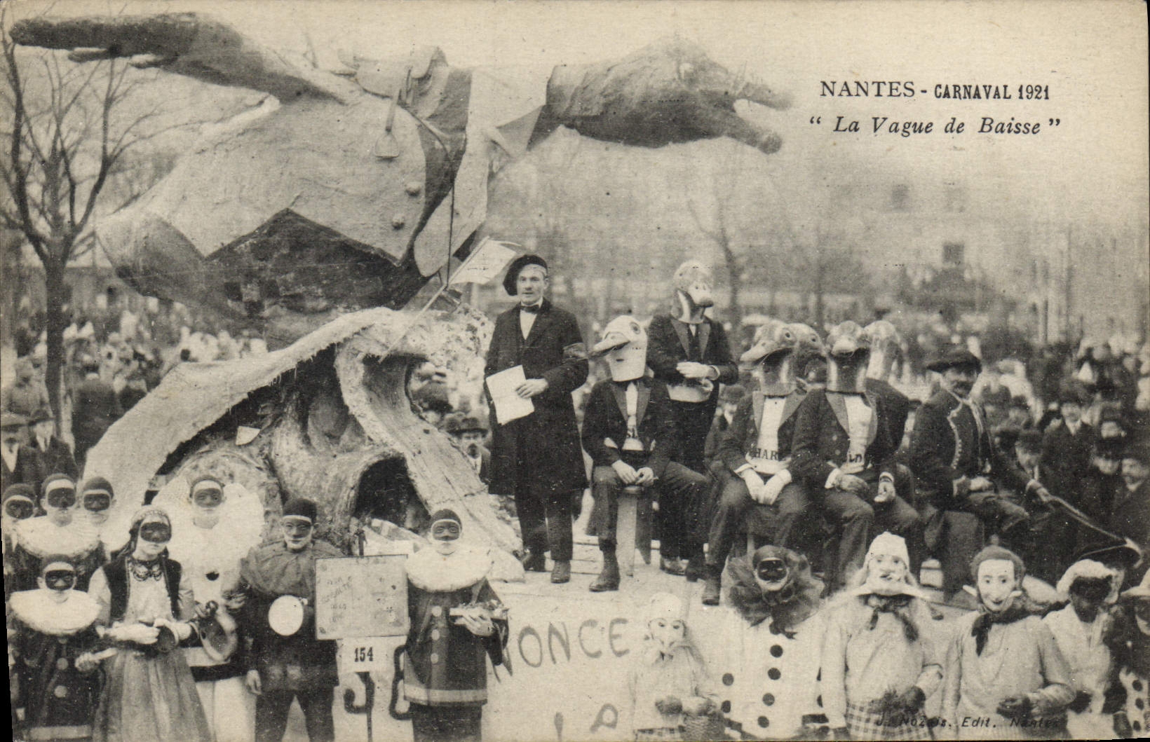 Nantes - Carnaval 1921 — "La Vague de Baisse" — Le Mozo, Edit. Nantes