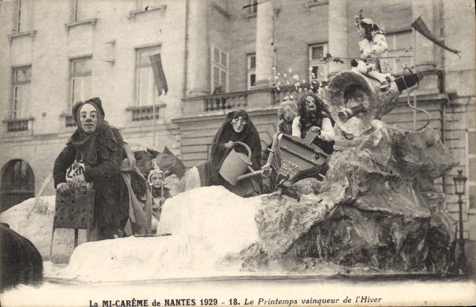 CPA La Mi Careme de Nantes 1929 Le Printemps Vainqueur de l'Hiver