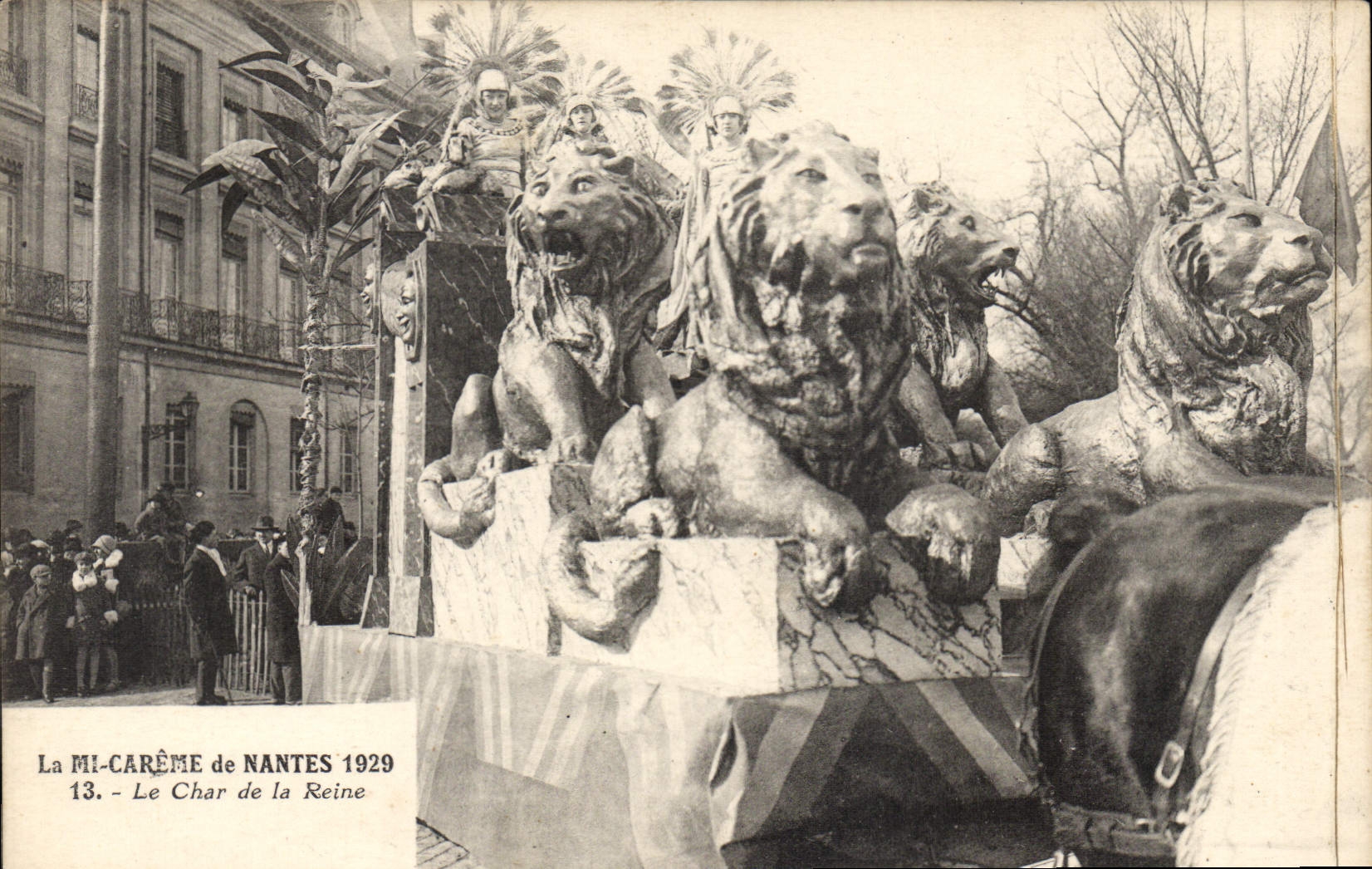 CPA La Mi Careme de Nantes 1929 Le Char de la Reine