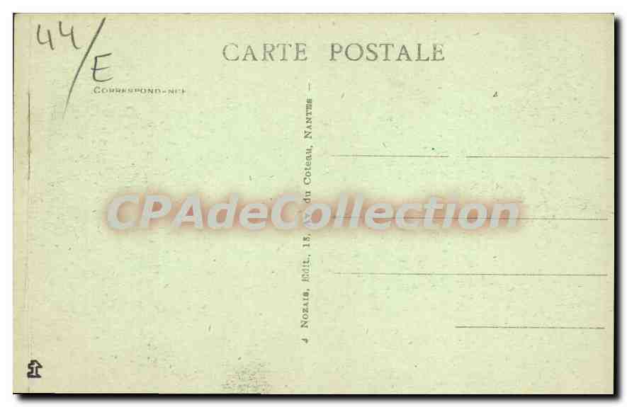 CPA La Mi Careme de Nantes 1929 Le Char de la Reine — Rückseite