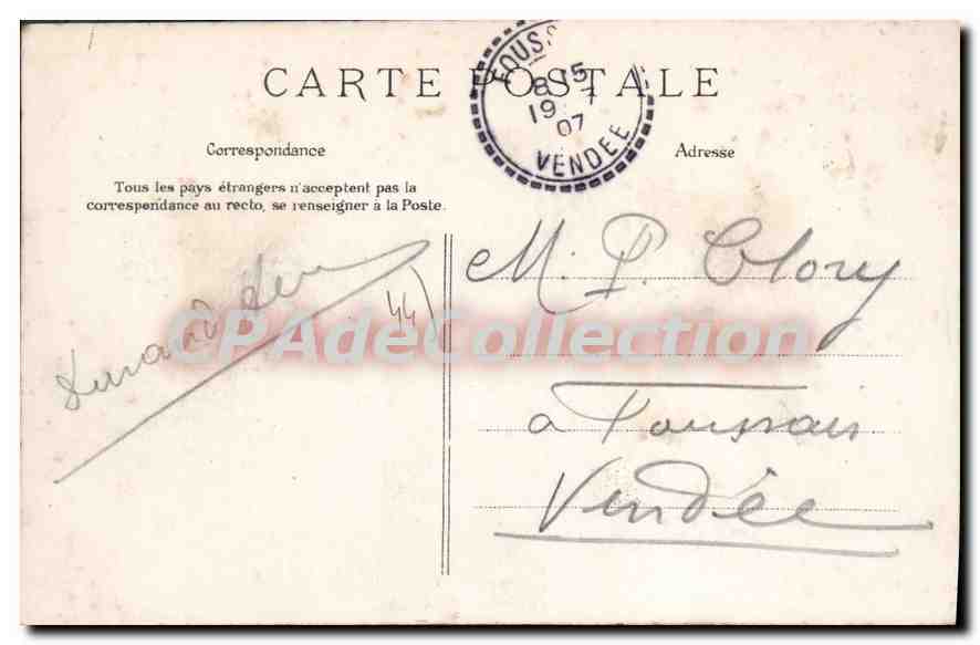 CPA Nantes Vue sur la Loire et la Gare d'Orleans prise du Chateau — Verso