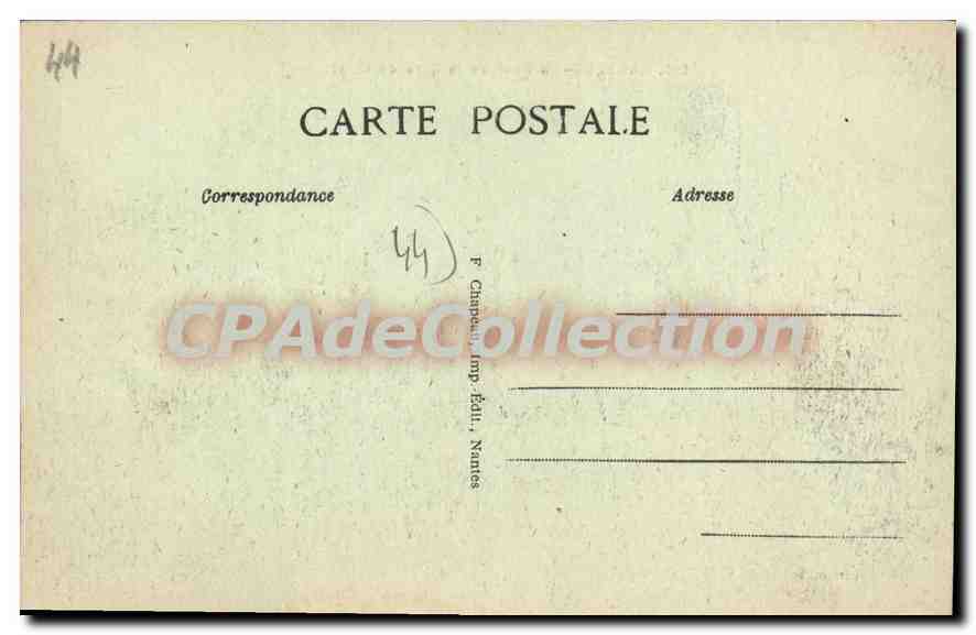 CPA Nantes La Cour de la Gare de l'Etat — Rückseite