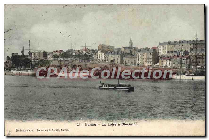 CPA Nantes La Loire a Ste Anne