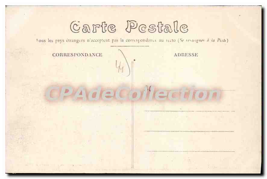 CPA Nantes Quai Duguay Trouin — Rückseite