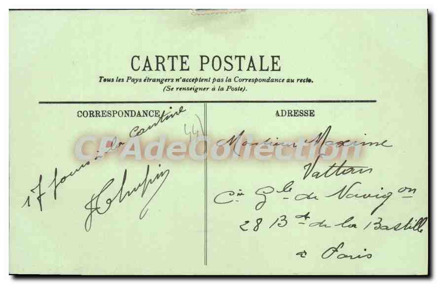 CPA Nantes Le Pont Transbordeur — Verso
