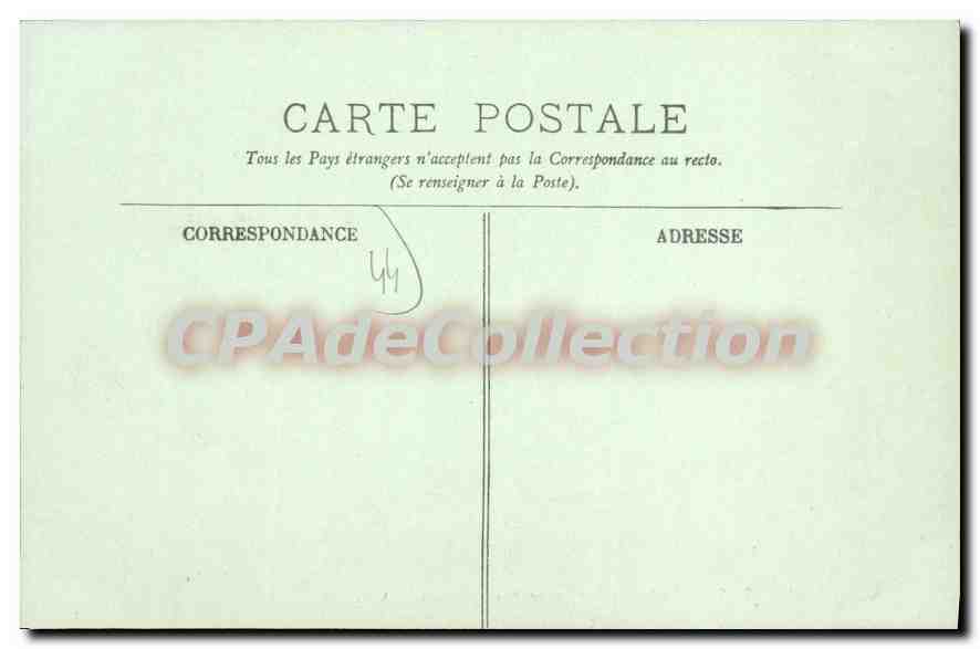 CPA Nantes La Statue de Cambronne et le Cours — Rückseite