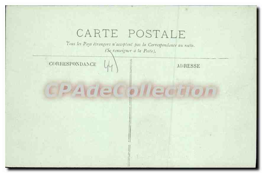CPA Nantes Les Bords de l'Erdre — Rückseite