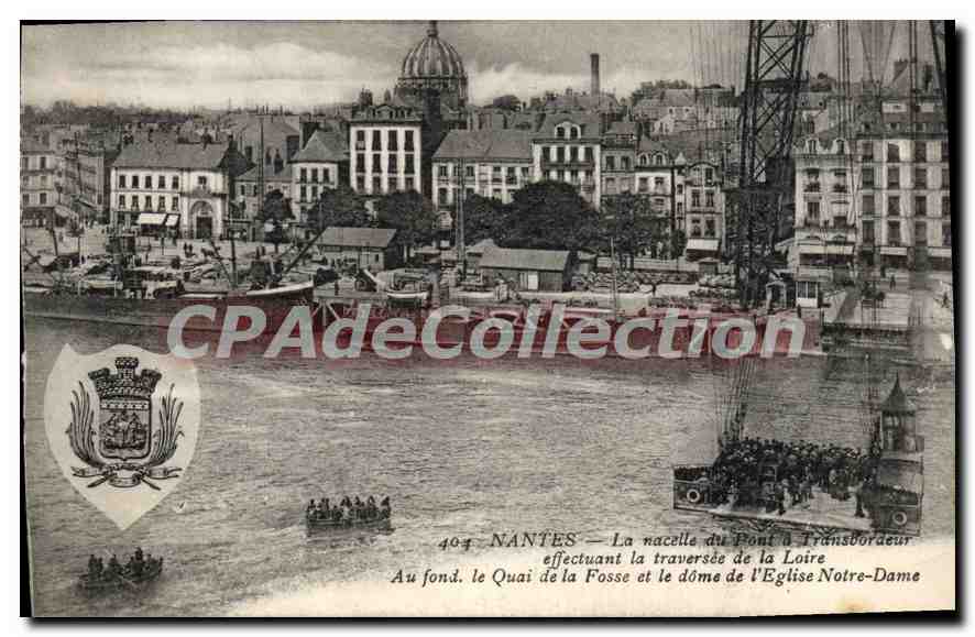 CPA Nantes La Nacelle du Pont à Transbordeur effectuant la traversee de la Loire