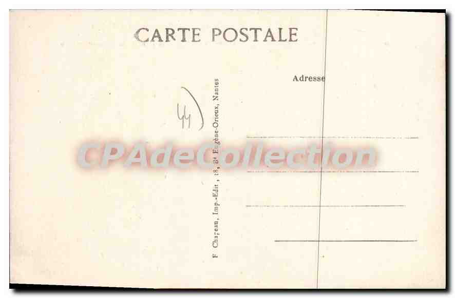 CPA Nantes Pitteresque et Curieux Ancien Couvent des Cordellers  — Rückseite