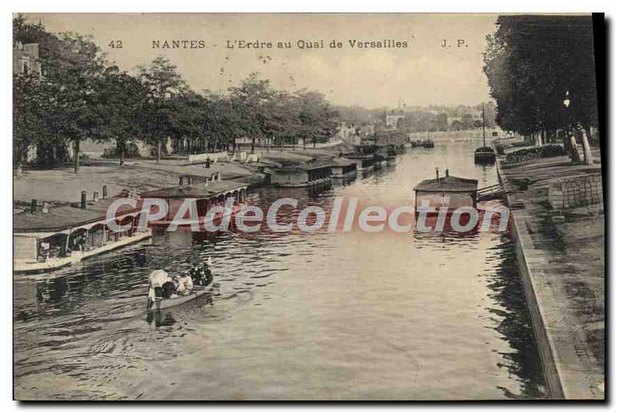 CPA Nantes L'Erdre au Quai de Versailles