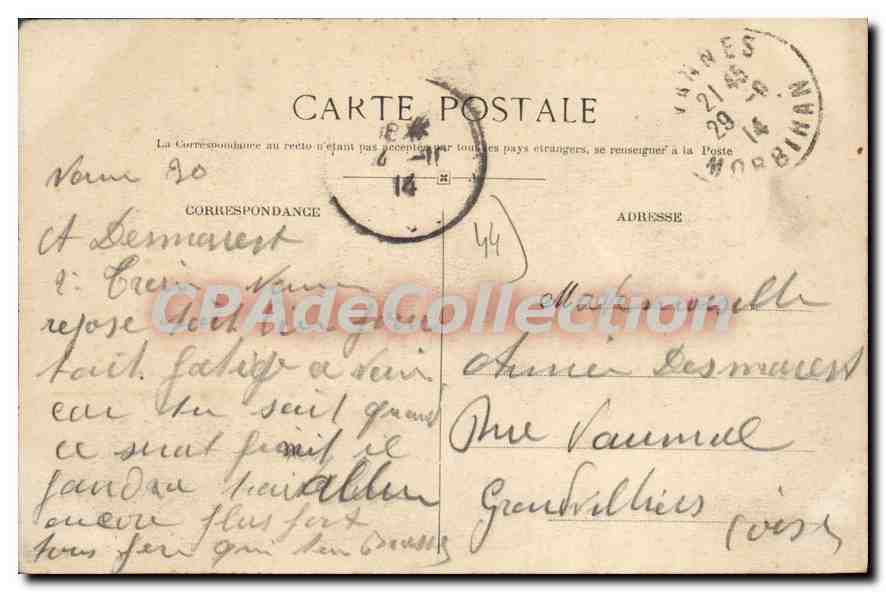 CPA Nantes L'Erdre au Quai de Versailles — Rückseite