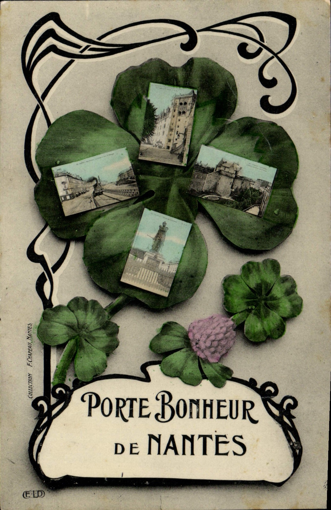 CPA Porte Bonheur De Nantes