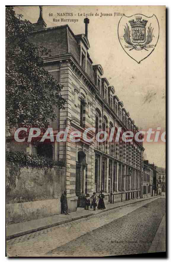 CPA Nantes Le Lycee de Jeunes Filles Rue Harrouys