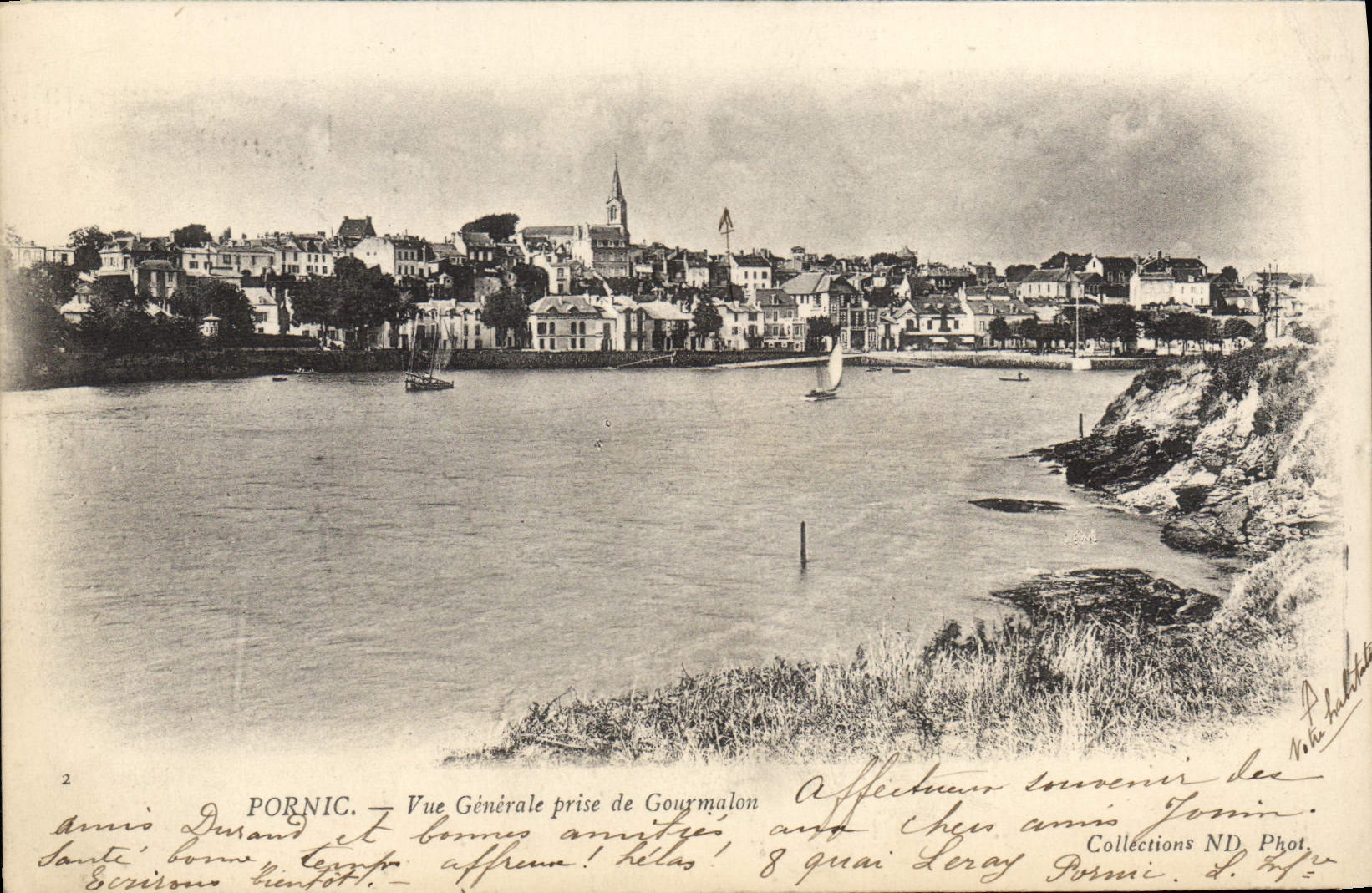 CPA Pornic Vue Generale prise de Gourmalon