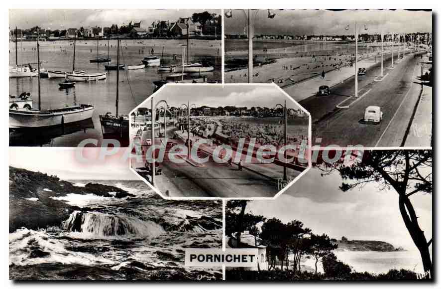CPA Pornichet Le Port Le Remblai Le Remblai et la Cote Congrigoux Sainte Marguerite