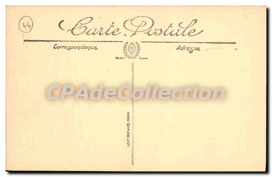 CPA Pornichet Rochers de la Pointe et les Villas — Rückseite