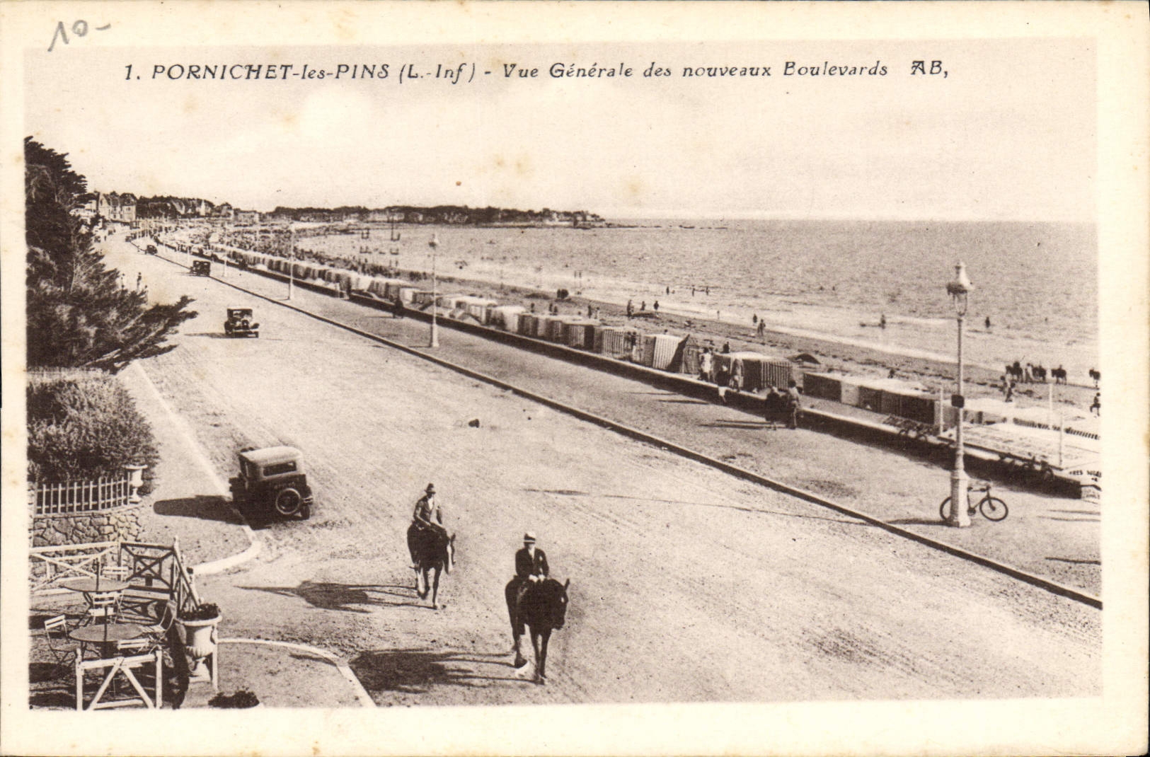 CPA Pornichet les Pins Vue Generale des Nouveaux Boulevards