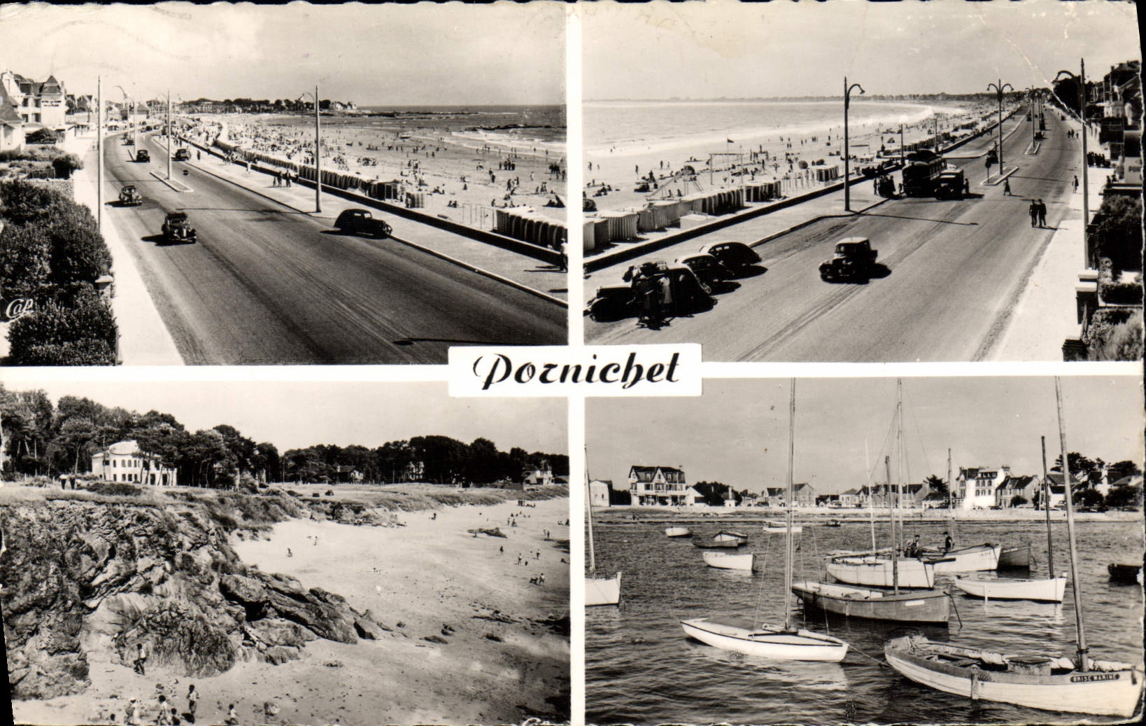 CPA Pornichet La Promenade La Plage Rochers Ste Marguerite Le Port
