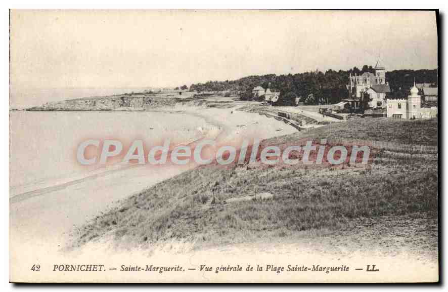CPA Pornichet Sainte Marguerite Vue Generale de la Plage Sainte Marguerite