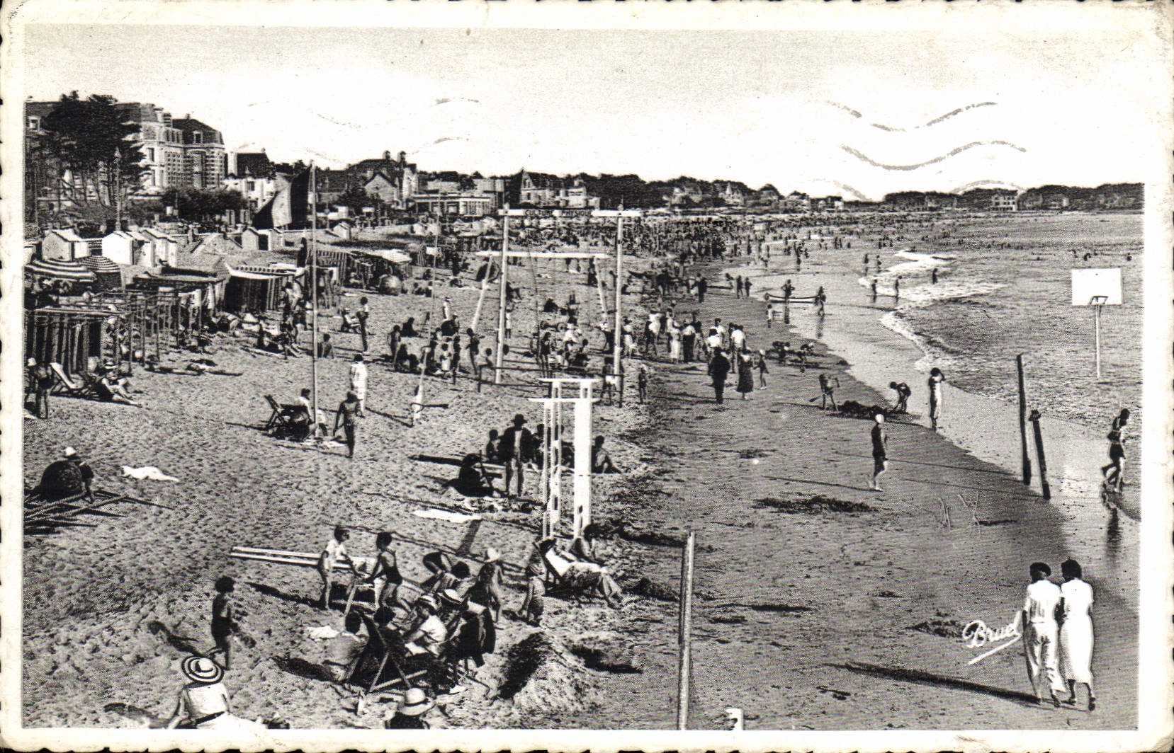 CPA Pornichet Les Pins La Plage