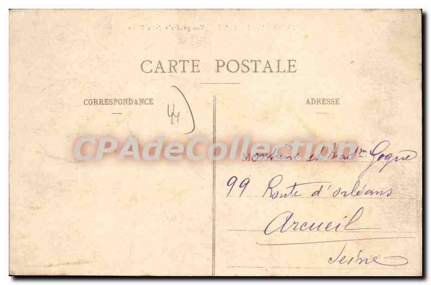 CPA Le Pouliguen Vue Generale De La Plage — Verso