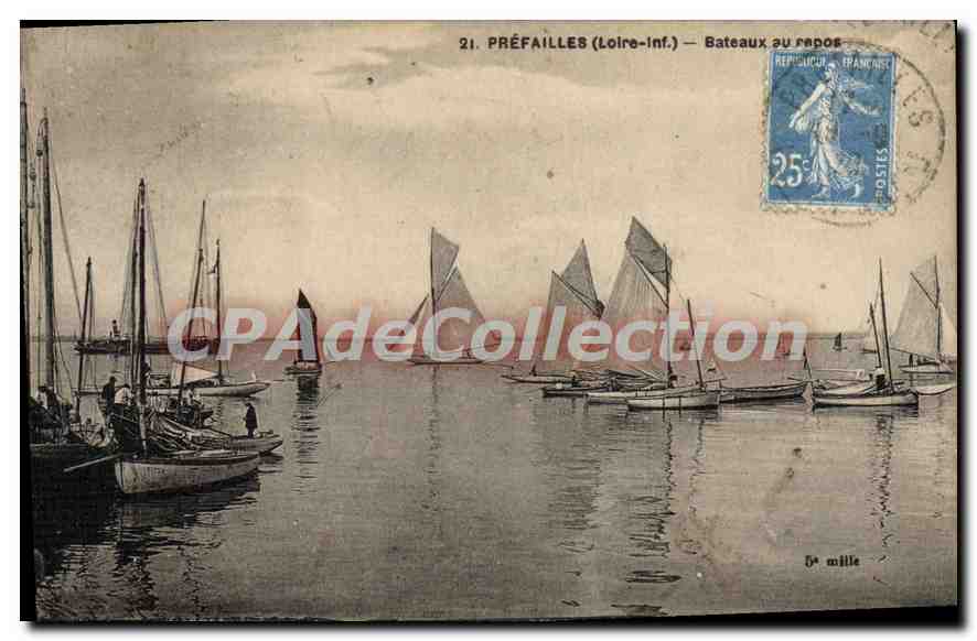 CPA Prefailles Bateaux Au Repos