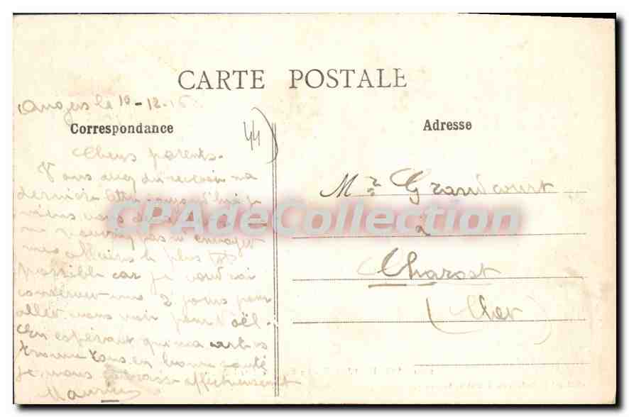 CPA Saint Nazaire Le Boulevard De I'Ocean — Verso