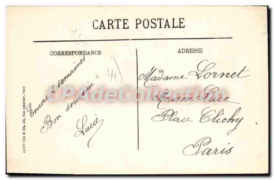 CPA Saint Nazaire Plage De Porsay enfants cherchant des coquillages — Verso