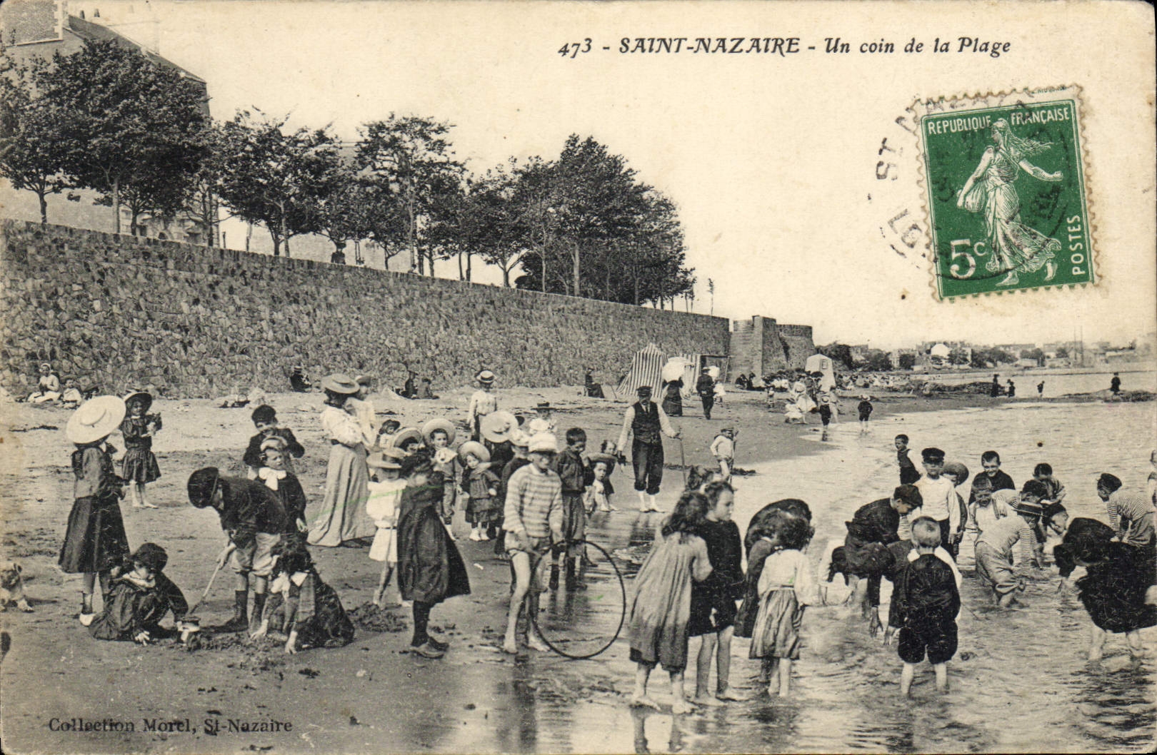 CPA Saint Nazaire Un Coin De La Plage