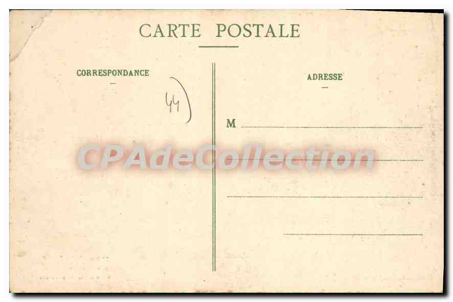 CPA Saint Nazaire La Place De La Gare — Verso