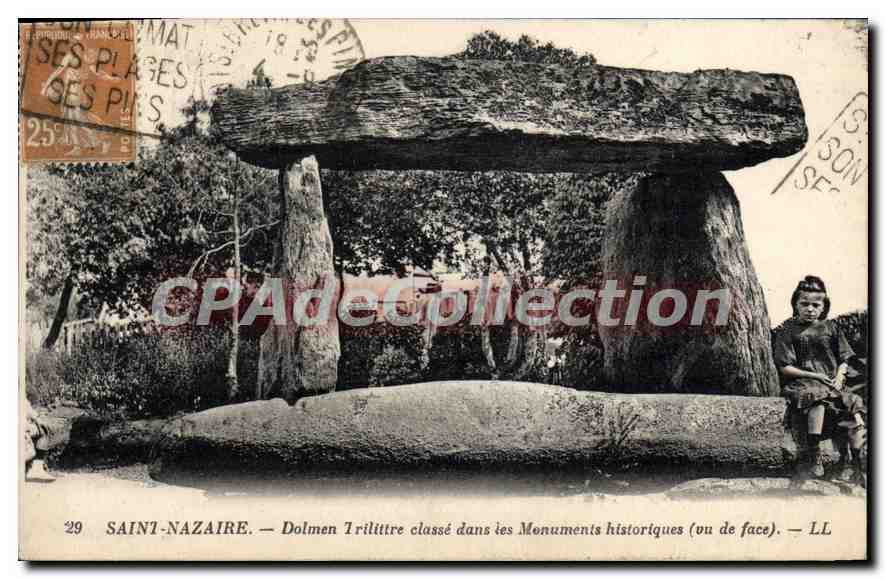 CPA Saint Nazaire Dolmen Trilittre