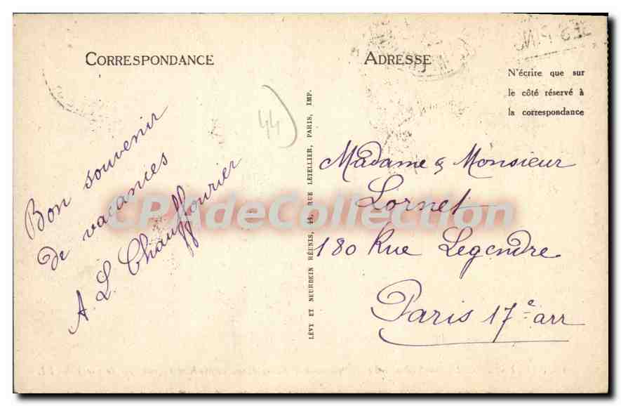 CPA Saint Nazaire Dolmen Trilittre — Verso